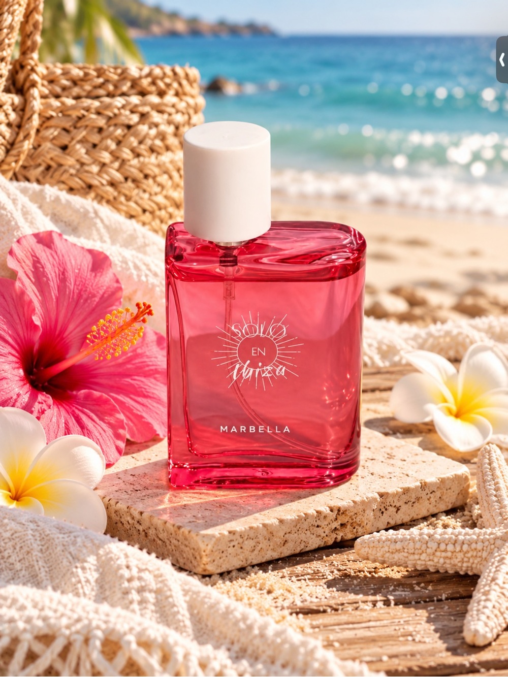 Pink Body Fragrance Oil - Refreshing Beach Scent